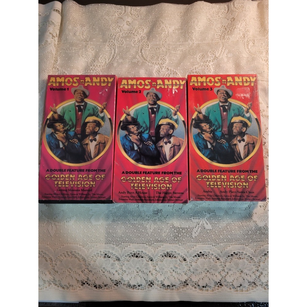 Amos' N Andy Volume 1,2,3   3 Lot Vhs Tapes